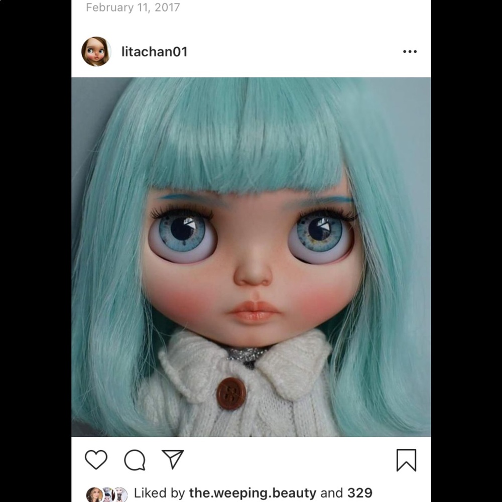 Blythe Custom Doll Lita Chan UFO a Go Go Base
